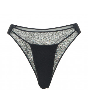 PANTS BRIEFS LE JOURNAL INTIME "JADI" BRIFS STRING (BLACK)
